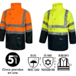 c3735 parka alta visibilidad workteam desmontable