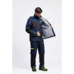 Chaqueta impermeable de trabajo WF3058 corta vientos con capucha