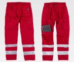 Pantalones de trabajo WORKTEAM de triple costura y refuerzos para rodilleras de protección C2911