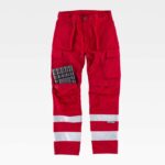 Pantalones de trabajo WORKTEAM de triple costura y refuerzos para rodilleras de protección C2911