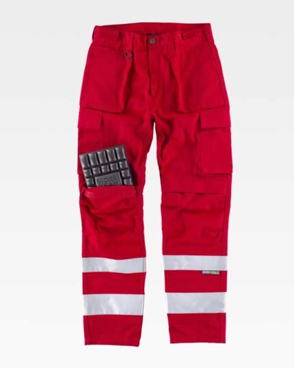Pantalones de trabajo WORKTEAM de triple costura y refuerzos para rodilleras de protección C2911