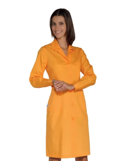 bata sanitaria de mujer en manga larga 009013