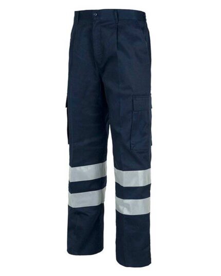 Pantalón de trabajo multibolsillos reflectante