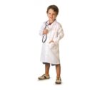 bata infantil blanca colores niño niña B6800