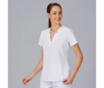 600064 uniforme peluqueria antimanchas blanca