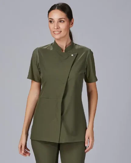600065 blusa antimanchas verde kaki