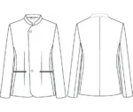 920003 chaqueta hosteleria negra