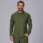 930042 chaqueta cocinero verde oliva