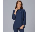 930047 chaqueta cocinera manga larga azul