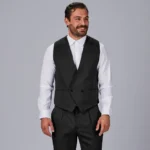 950018 chaleco hombre negro laboral