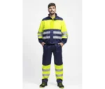 Pantalón antiestático contra químicos B1495 de alta visibilidad con cintas reflectantes