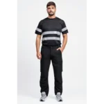 B4041 pantalon multibolsillos negro trabajo