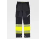 C3555 pantalon elastico alta visibilidad negro