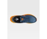 P4005 Zapatilla deportiva naranja azul cordones