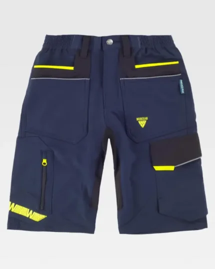 WF3017 bermuda trabajo elastica fluor