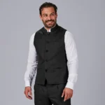chaleco hombre cuello mao camarero