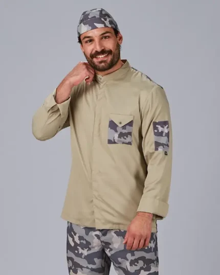 930037 chaqueta cocinero camuflaje
