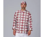 930043 chaqueta estampada chef
