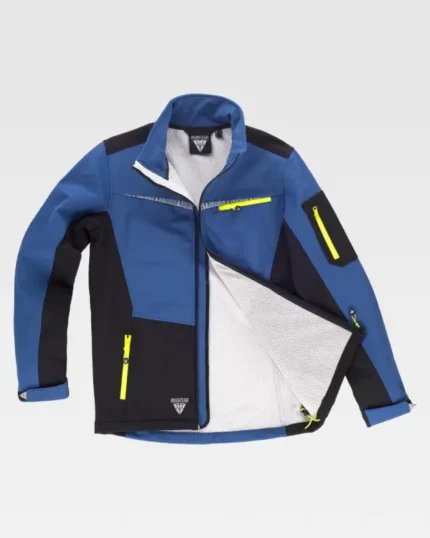 S7825 Chaqueta Workshell azul