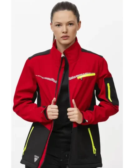 S7825 Chaqueta Workshell roja