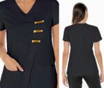 Chaqueta para estética y spa en manga corta