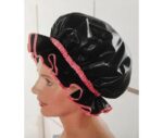 gorro plastico negro mechas