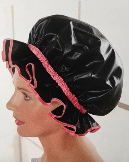 gorro plastico negro mechas