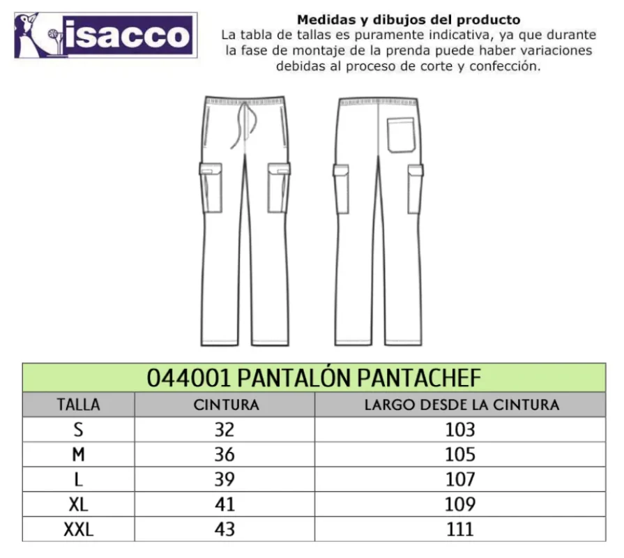 pantalon cocina negro 044001
