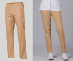 pantalon sanitario elegante garys 7733g crema