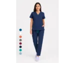 Ropa sanidad poliéster elástico pijama casaca pantalón B9140