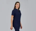 casaca sanitaria mujer microfibra garys 6622 yanira azul marino