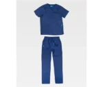pijama sanitario azul b9130