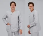 Uniformes microfibra hombre 6156 Garys gris