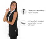 Casaca Mujer Microfibra Repele Cabellos y Pelos Peluquerías