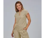 600104 casaca laboral mujer beis