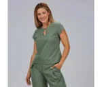 600104 casaca laboral mujer reciclada verde