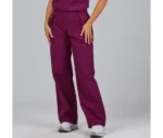 700077 pantalon mujer sostenible pinzas malva