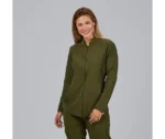 600085 casaca mujer cremallera verde (1)